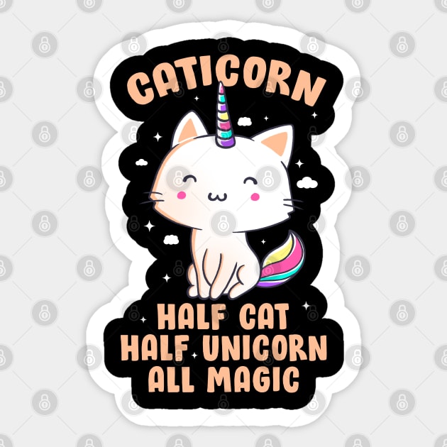 Caticorn Funny Cute Gift Sticker by eduely